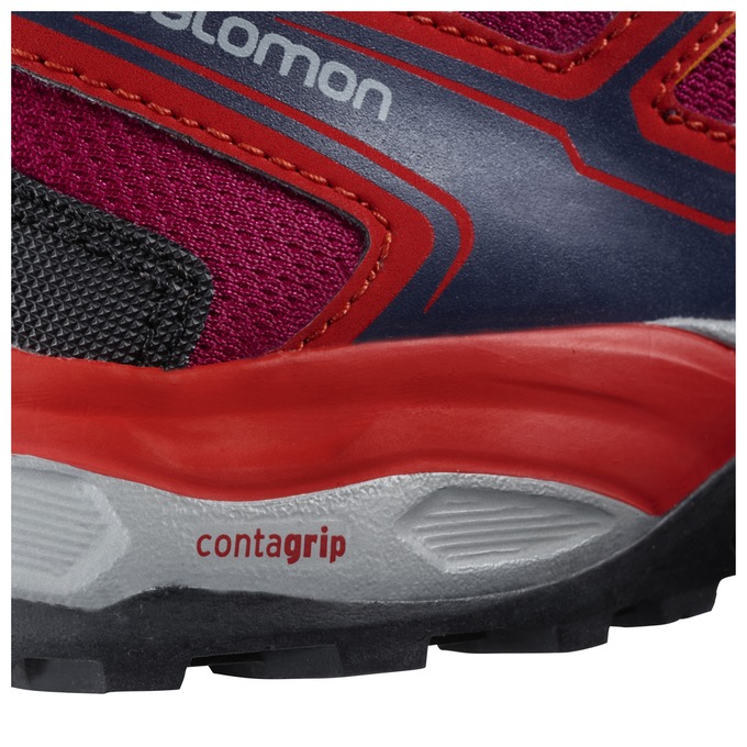 Purple / Orange Kids' Salomon X-ULTRA GTX J Hiking Shoes | 365-XZBOTU
