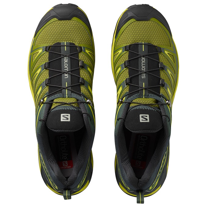 Silver / Black Men's Salomon X ULTRA 3 Hiking Shoes | 307-IRUZWC
