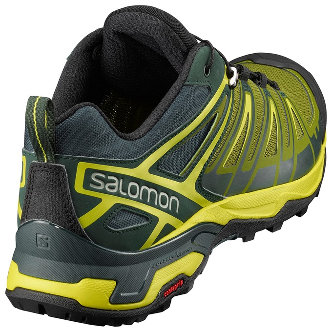 Silver / Black Men's Salomon X ULTRA 3 Hiking Shoes | 307-IRUZWC