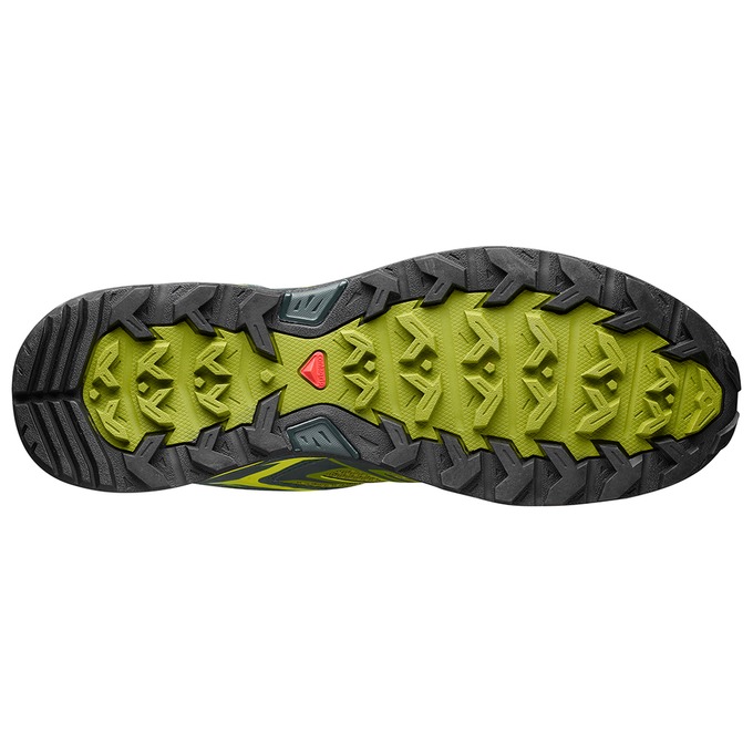Silver / Black Men's Salomon X ULTRA 3 Hiking Shoes | 307-IRUZWC