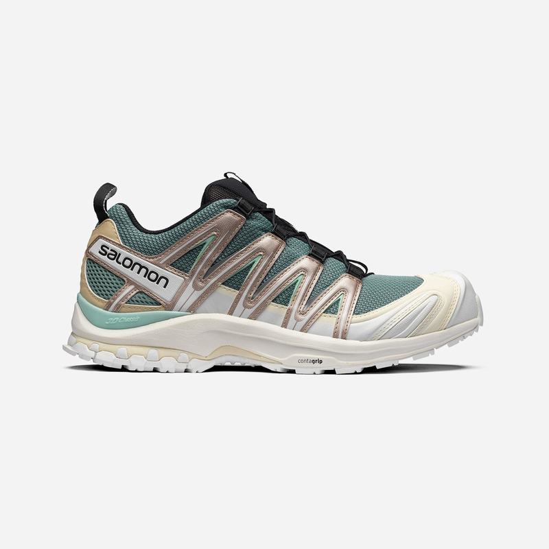 Turquoise / Brown Turquoise Men\'s Salomon XA PRO 3D Trail Running Shoes | 930-TBXWCD
