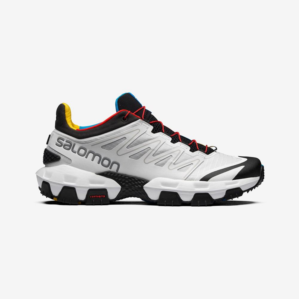 White / Black / Red Men\'s Salomon XA PRO STREET Sneakers | 362-ZHILCG