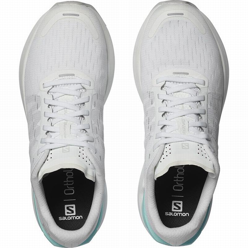 White Men's Salomon SONIC 3 BALANCE Running Shoes | 203-QIOPVF