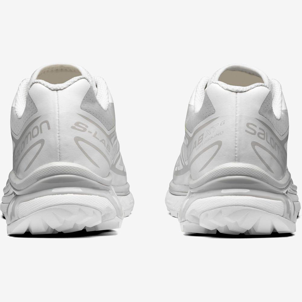 White Men's Salomon XT-6 Sneakers | 093-XZTLWN
