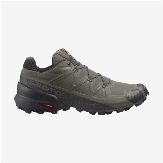 Armygreen Men's Salomon SPEEDCROSS 5 Trail Running Shoes | 954-NOTAES