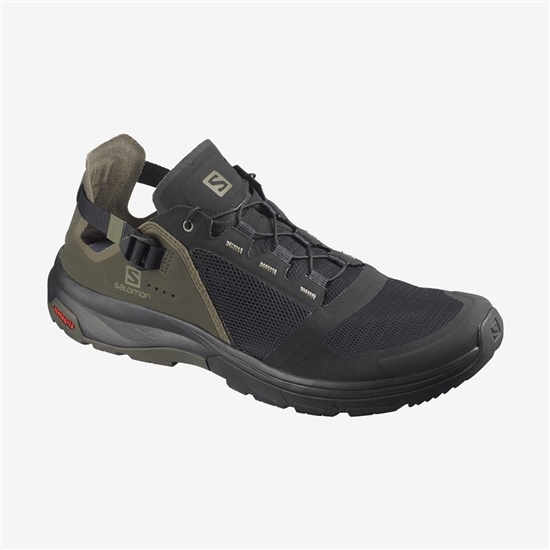 Black / Gray Men's Salomon TECH AMPHIB 4 Water Shoes | 754-LNKDZA