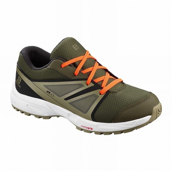 Black Kids' Salomon SENSE CLIMASALOMON WATERPROOF Running Shoes | 589-DYCLHQ