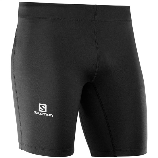 Black Men's Salomon AGILE M Tights | 095-MSRUEW