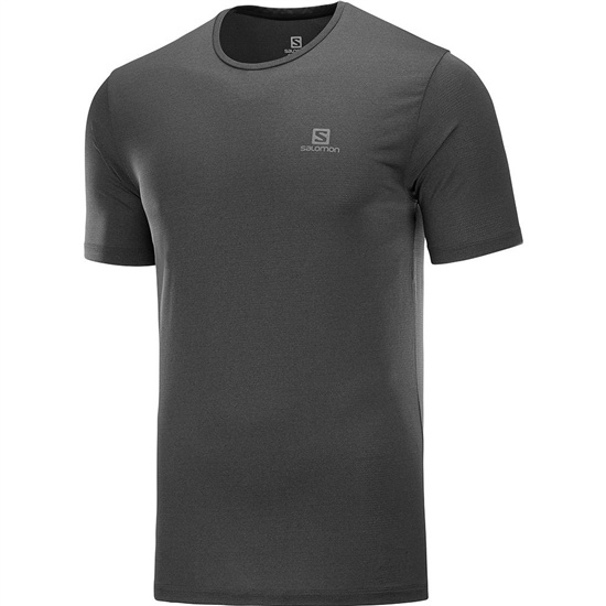 Black Men's Salomon AGILE TRAINING M T Shirts | 867-UIXRPD
