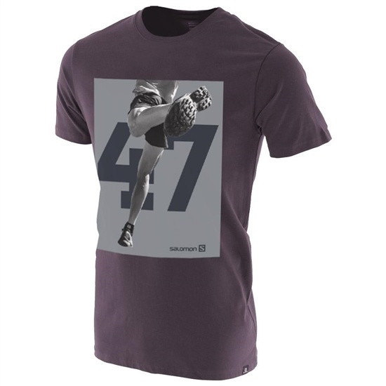 Black Men's Salomon LEAP SS M T Shirts | 490-YOSMZN