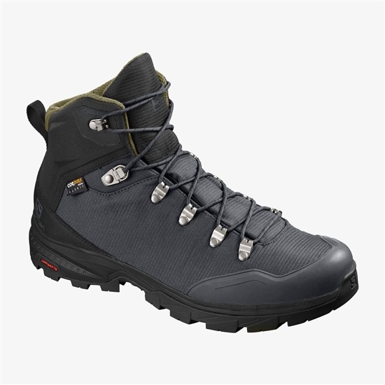 Black Men's Salomon OUTBACK 500 GTX Trail Running Shoes | 143-TPDRNB