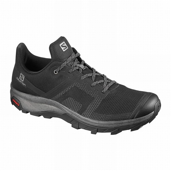 Black Men's Salomon OUTLINE PRISM Hiking Shoes | 780-DIPEGR