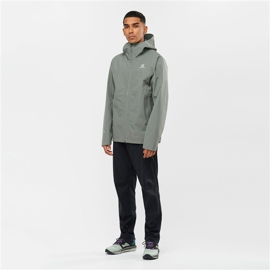 Black Men's Salomon OUTRACK TAPERED Pants | 159-KQHBTJ