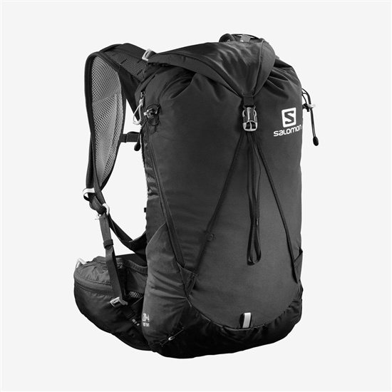 Black Men's Salomon OUT DAY 20+4 Backpacks | 253-CTSRFD