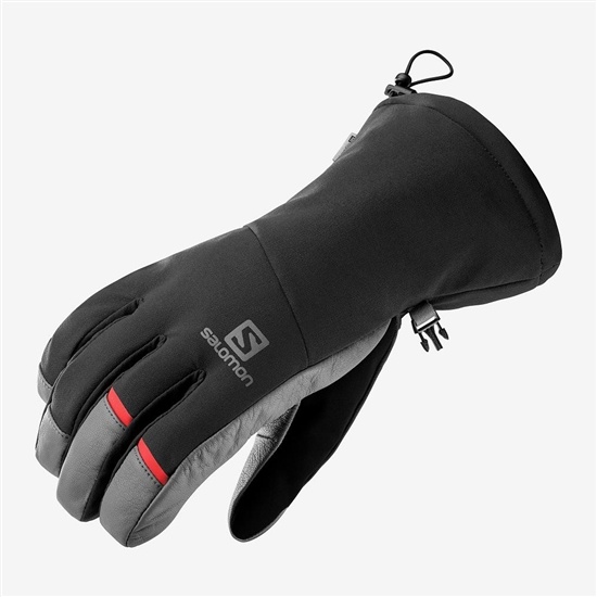Black Men's Salomon PROPELLER LONG M Gloves | 051-KOAHZI