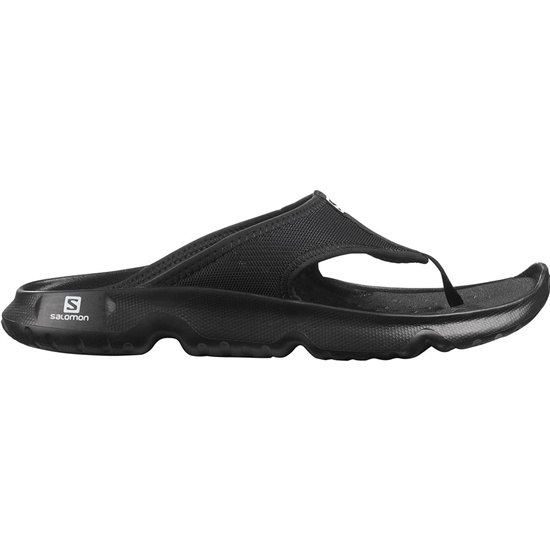 Black Men's Salomon REELAX BREAK 5.0 Sandals | 487-ZHUNPG
