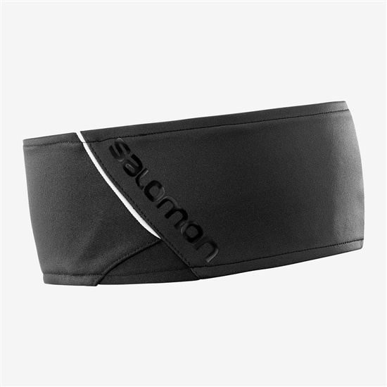 Black Men's Salomon RS Headband | 320-PDCAIX