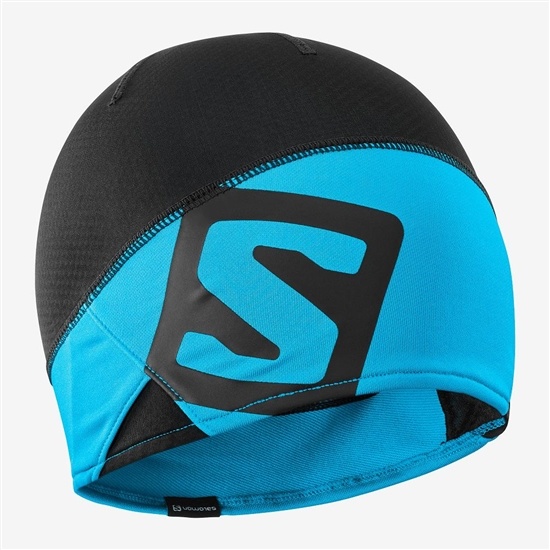 Black Men's Salomon RS PRO Beanie | 435-IZYFLB