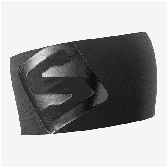 Black Men's Salomon RS PRO Headband | 308-SXVQAH