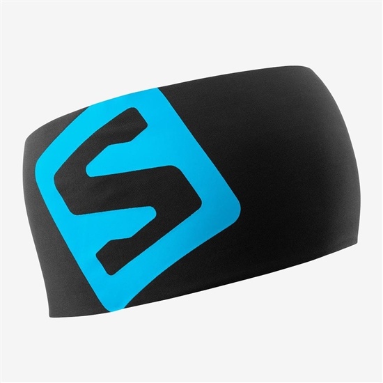 Black Men's Salomon RS PRO Headband | 795-FILZJD