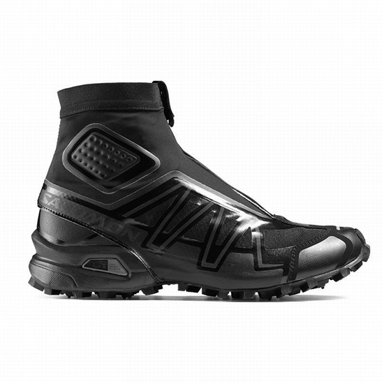Black Men's Salomon SNOWCROSS ADVANCED Trail Running Shoes | 487-SQEWPR