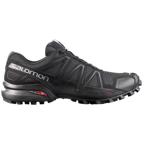 Black Men's Salomon SPEEDCROSS 4 Running Shoes | 063-EKWMLI