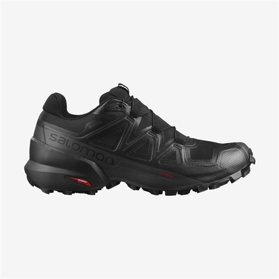 Black Men's Salomon SPEEDCROSS 5 GORE-TEX Trail Running Shoes | 934-QKRIWV