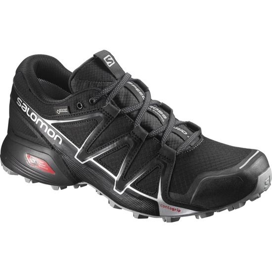 Black Men's Salomon SPEEDCROSS VARIO 2 GTX Trail Running Shoes | 506-HVSZPC