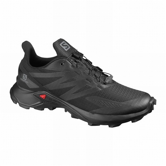 Black Men's Salomon SUPERCROSS BLAST Trail Running Shoes | 721-JFEXDR