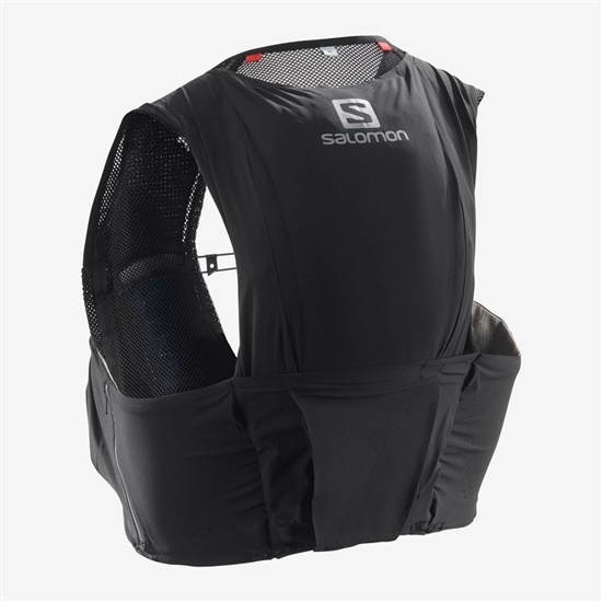 Black Men's Salomon S/LAB SENSE ULTRA 8 SET Backpacks | 125-ZEHPAJ