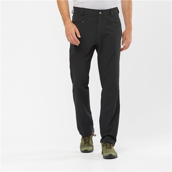 Black Men's Salomon WAYFARER ALL SEASON STRAIGHT Pants | 952-XBUJKQ