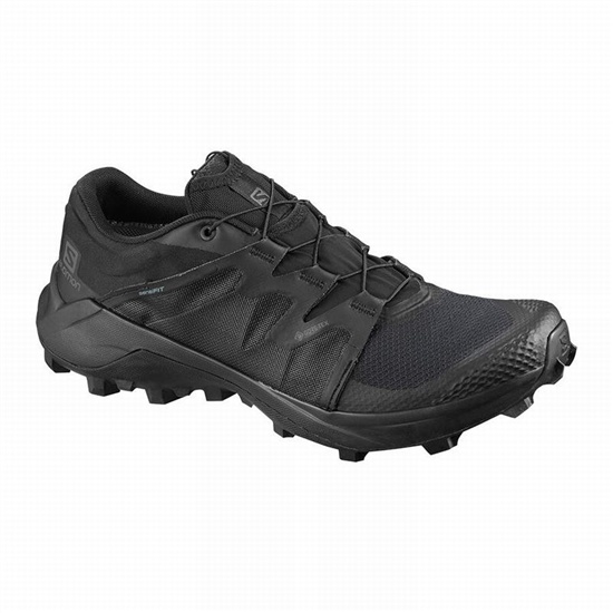 Black Men's Salomon WILDCROSS GTX Trail Running Shoes | 946-EGPQKX