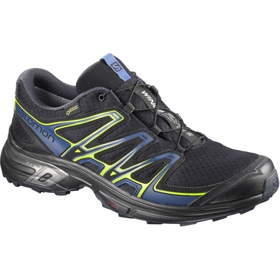 Black Men's Salomon WINGS FLYTE 2 GTX Trail Running Shoes | 061-SLQDWY