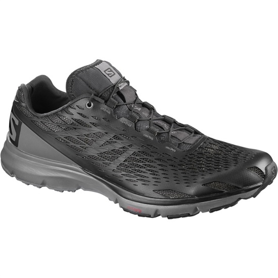 Black Men's Salomon XA AMPHIB Running Shoes | 417-EHDGLN