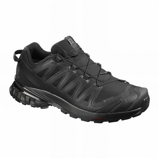 Black Men's Salomon XA PRO 3D V8 GORE-TEX Hiking Shoes | 516-NHAZDT