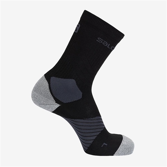 Black Men's Salomon XA PRO Socks | 156-YFJLZV