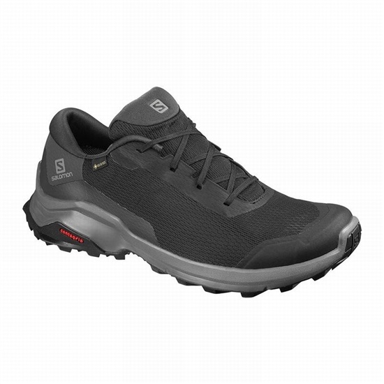 Black Men's Salomon X REVEAL GORE-TEX Hiking Shoes | 364-ODRFZC