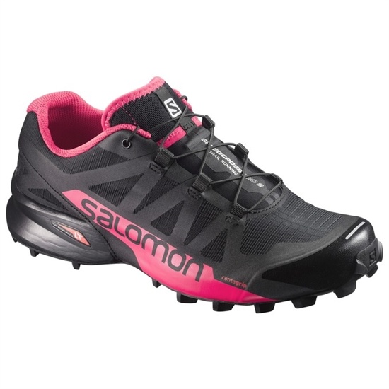 Black / Pink Women's Salomon SPEEDCROSS PRO 2 W Trail Running Shoes | 392-XVWJTN