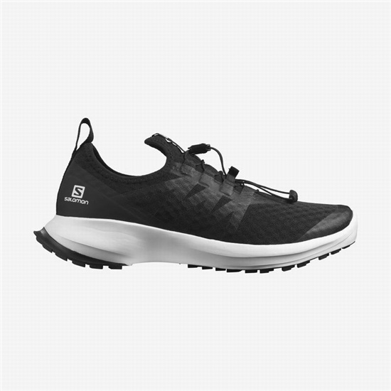 Black / White Women's Salomon SENSE FLOW 2 Trail Running Shoes | 056-OKSFBU