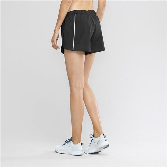 Black Women's Salomon AGILE Shorts | 157-YLTHNU