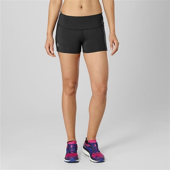 Black Women's Salomon AGILE Tights | 521-PIMEJV