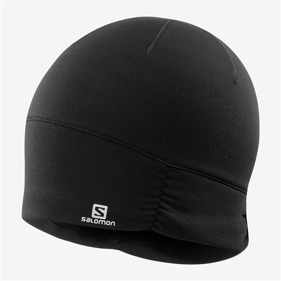 Black Women's Salomon ELEVATE WARM Hats | 293-CWKELO