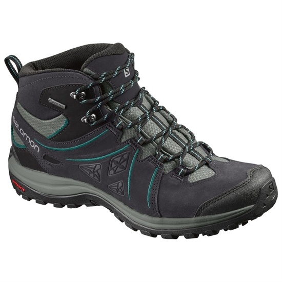 Black Women's Salomon ELLIPSE 2 MID LTR GTX W Hiking Shoes | 892-VPQRHA