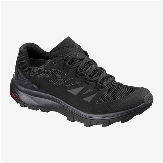 Black Women's Salomon OUTLINE GTX Hiking Shoes | 206-UYTLQG
