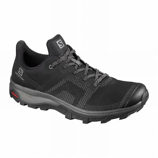 Black Women's Salomon OUTLINE PRISM Hiking Shoes | 394-DKFNOR