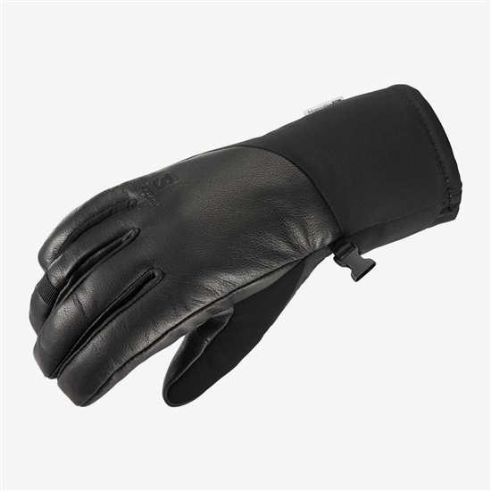 Black Women's Salomon PROPELLER PLUS GLOVE Gloves | 936-CVOMKY