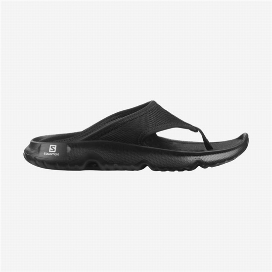 Black Women's Salomon REELAX BREAK 5.0 Flip Flops | 063-UDPYXK