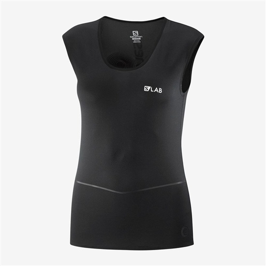 Black Women's Salomon S/LAB NSO SL WOMENS T Shirts | 968-FQEHRP