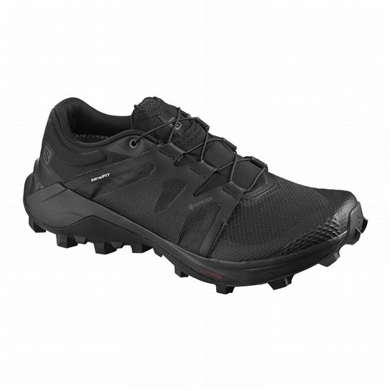 Black Women's Salomon WILDCROSS GTX Trail Running Shoes | 374-NZPIXO