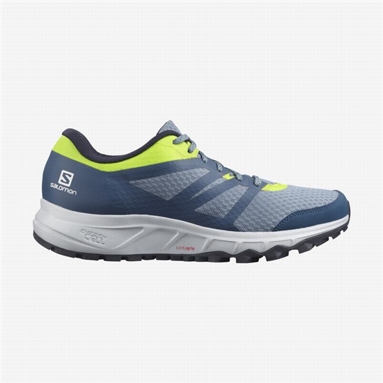 Blue Grey / Navy Men's Salomon TRAILSTER 2 Trail Running Shoes | 027-BJHWYE